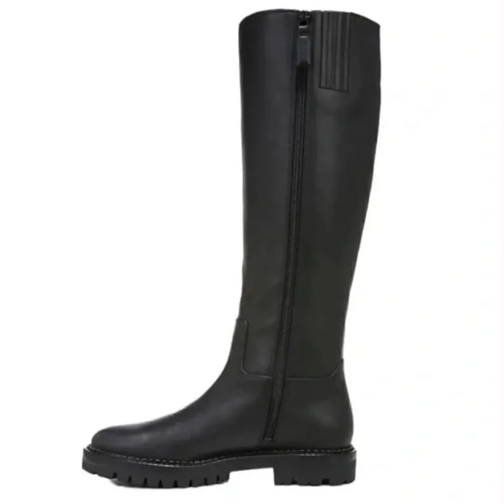 Vince Women’s top grain leather knee high boot in black Sz 6M NIB